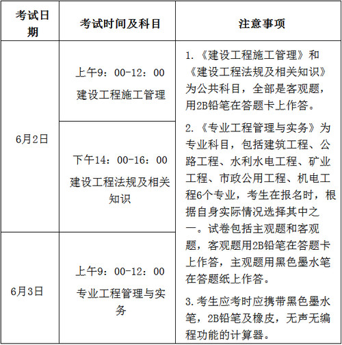 寧夏二建考試時(shí)間