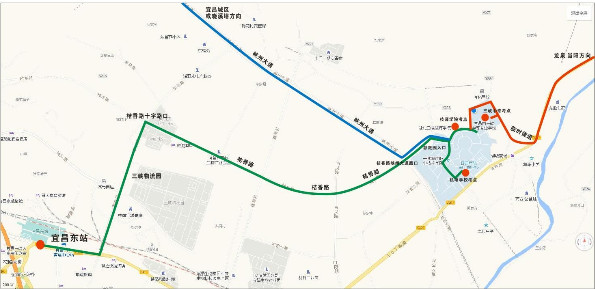 宜昌二建知識點：三峽職教園區位圖
